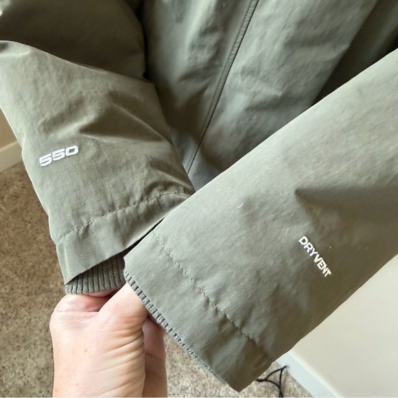 The North Face Women’s Coat M Green DryVent Artic Parka 550 Goose Down Jacket - Picture 7 of 15